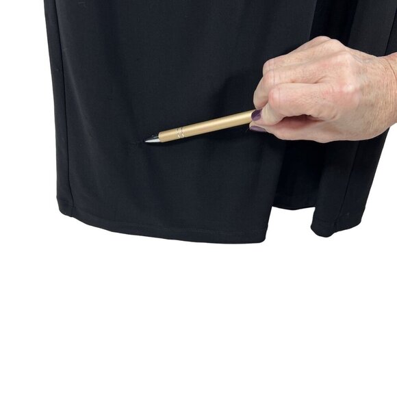 Ralph Lauren Womens Size 4 Black Evening Gown Pleated Elegant Romantic Stylish - Picture 9 of 16